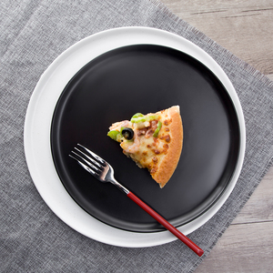 Thick Dishware Round Square Rectangle Shape Matt <strong>Black</strong> <strong>Dinner</strong> <strong>Set</strong> - Product Image 5