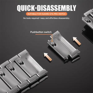 Bracelet en titane pour <span class=keywords><strong>Huawei</strong></span> Watch GT6 Pro 46 mm, bracelet en métal de luxe, bracelet de montre GT 6 Pro - Product Image 5