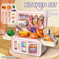 Faire semblant de jouer à l'eau évier Table de cuisson Mini jouets de cuisine en plastique pour filles enfants