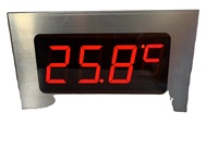 NOUVEAU Écran LED mural Affichage numérique Thermomètre Hygromètre Température Humidité Horloge Réveil USB OEM Plastique
