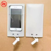 Pochette de sécurité anti-caméra pour téléphone portable en cuir PU pour mariages et expositions d'art