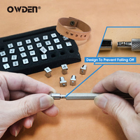 Ensemble d'outils d'estampage du cuir de 37 pièces DIY Craft Alphabet & 10 numéros Timbres Outil de poinçonnage en acier OEM/ODM Support personnalisé