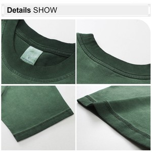 T-shirt vintage lavé de haute qualité AR016, t-shirt surdimensionné personnalisé pour homme, 250 grammes, t-shirt surdimensionné lourd - Product Image 4