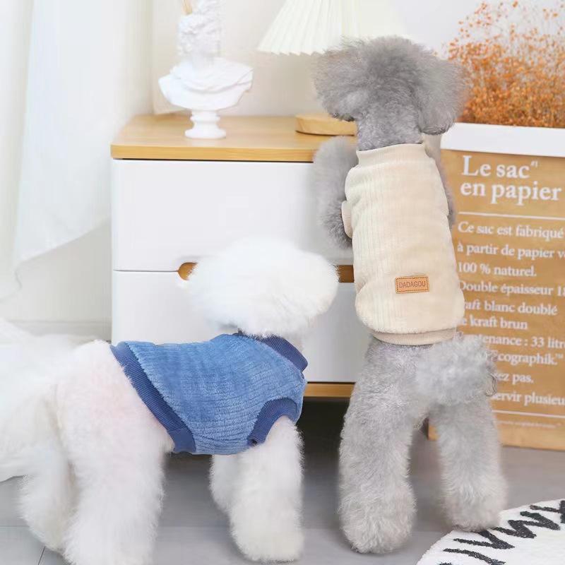 Comfortable Clothes Warm Fleece Dog Outfit Winter Apparel For Pet Dog