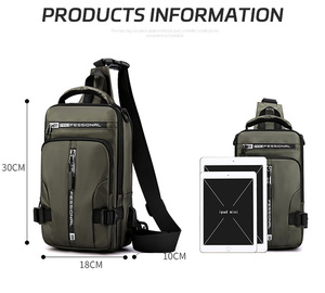 2024 borse a tracolla multifunzione da uomo di tendenza da viaggio impermeabili di grandi dimensioni con zaino in spalla alla moda - Product Image 2