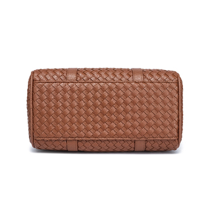 Stylish Women's Black <strong>PU</strong> Leather Handbag Crossbody Shoulder <strong>Bags</strong> with Fashionable Woven Pattern Portable Waterproof for Autumn - Product Image 6