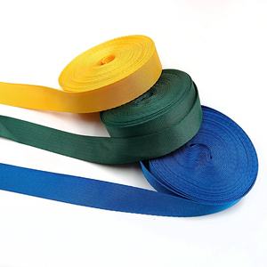 도매 친환경 2.5CM 단색 촘촘한 직조 폴리에스터 나일론 웨빙 리본 - Product Image 4