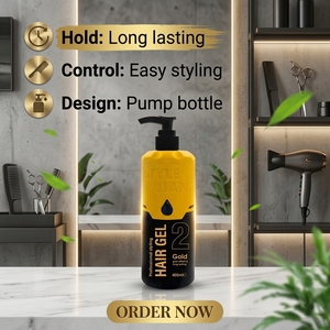 <span class=keywords><strong>Gel</strong></span> coiffant pour cheveux 400 ml, tenue longue durée, non collant, pour hommes et femmes, fixation quotidienne des coiffures - Product Image 6
