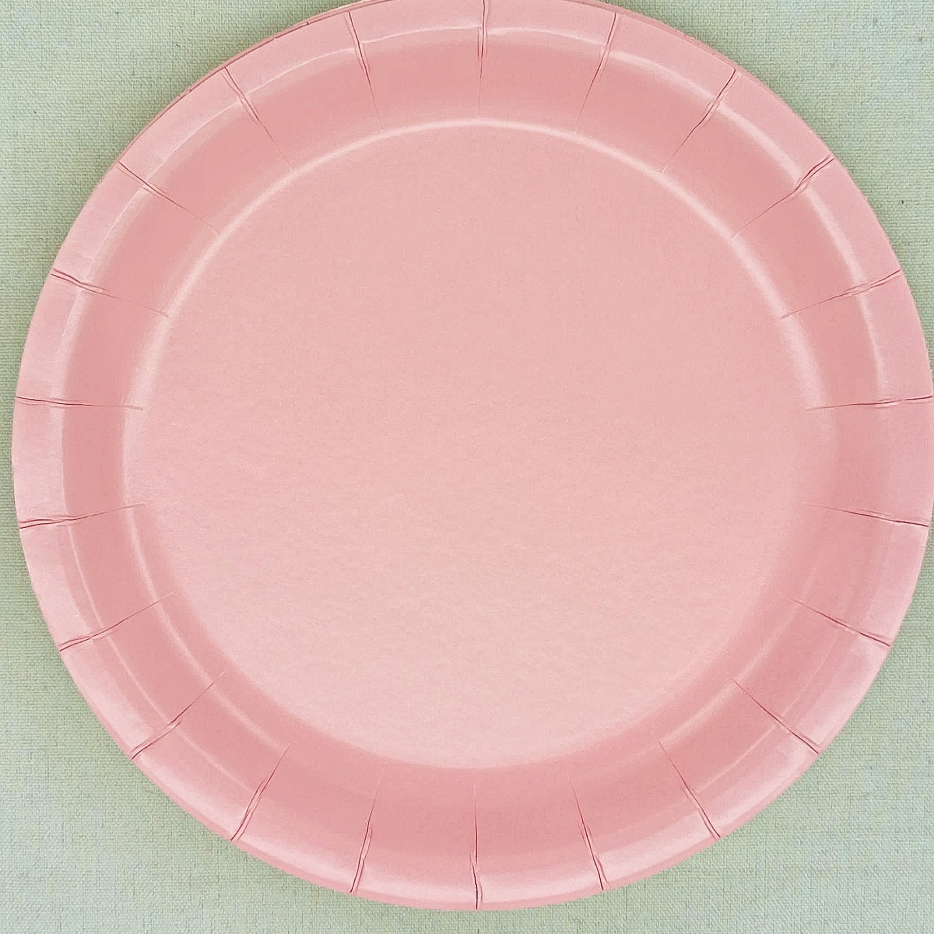 จานสีชมพู ขนาด 9 นิ้ว * 10 ชิ้น