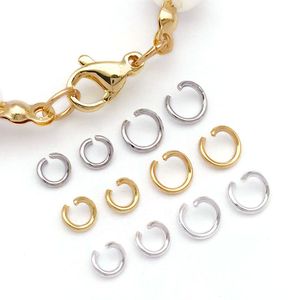 Connecteur en forme de C plaqué cuivre or blanc, taille moyenne, pour accessoires de bijoux DIY - Product Image 1
