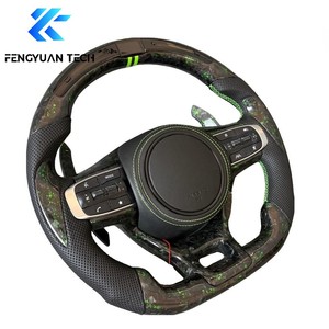 Volant de voiture en fibre de carbone pour Kia K5 <span class=keywords><strong>Gt</strong></span> <span class=keywords><strong>Line</strong></span> Stinger Cerato Pregio Gt2 K4 Sorento Sxl <span class=keywords><strong>Sportage</strong></span> Rio Hatchback Telluride - Product Image 3