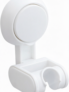 Support de Douche Mural Universel Blanc Réglable à Ventouse pour Pommeau de Douche et Organisateur de Salle de Bain - Product Image 1