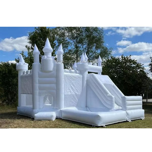 <span class=keywords><strong>Castillo</strong></span> Inflable Blanco Comercial, Brincolín Inflable para Niños, <span class=keywords><strong>Castillo</strong></span> para Bodas - Product Image 1