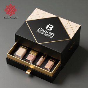 Baoren ชุดเครื่องสำอางที่มีแม่เหล็กปิดสำหรับยาทาเล็บน้ำมันและลิปสติกสีตามสั่งเป็นมิตรกับสิ่งแวดล้อม - Product Image 4