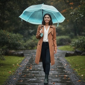 El Paraguas Transparente Único con Forma de Medusa, Resistente al Viento y al Agua, Apto para Adultos y Niños. - Product Image 6