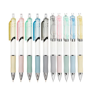 Macaron Giá Trị Cao Gel Bút Thiết Lập Nhanh Chóng Làm Khô Báo Chí Chữ Ký Bàn Chải Bút Biểu Tượng Tùy Chỉnh Sinh Viên Màu Hồng Màu Xanh Đỏ Trắng 0.5Mm Bán Buôn - Product Image 3