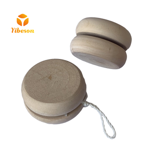 Vente en gros de jouets yoyo en bois classiques pour enfants, personnalisables avec logo, petits yoyo en bois vierges - Product Image 1