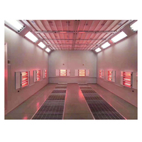 Chauffage de cabine de peinture pour bus diesel électrique avec éclairage LED, système de peinture automobile professionnel pour bus, camion, véhicule