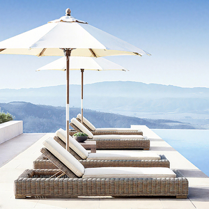 Vườn wicker đồ nội thất mây phơi nắng ngoài trời Patio nhôm bên hồ bơi không thấm nước có thể điều chỉnh Chaise phòng chờ ghế <span class=keywords><strong>Sun</strong></span> <span class=keywords><strong>Lounger</strong></span> - Product Image 2