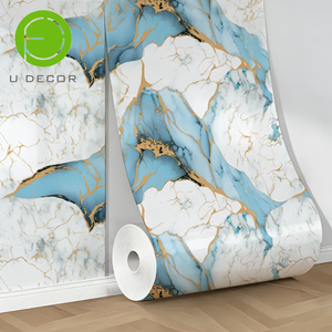 UDK Selbstklebende Marmorfolie für Innenwände 120cm X 300cm Glänzende PET-Aluminium-Rückseite - Product Image 5