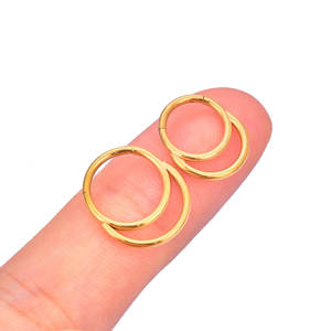 एटम F136 टाइटेनियम 16g नाक सेप्टम छल्ले डबल स्टैक cz क्लिकर इयररिंग्स हेलिक्स लोब शंकु डेथ कान - Product Image 5