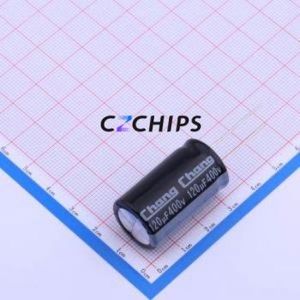 Condensateur électrolytique en aluminium à montage traversant RL2G121MM300A00CV016, D18xL30mm 120uF 20% 400V 7.5mm - Product Image 1