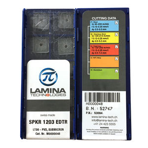 SPKR1203EDTR LT30 Fabricante Inserto de fresado de carburo de tungsteno Torno CNC Insertos de torneado de carburo - Product Image 1