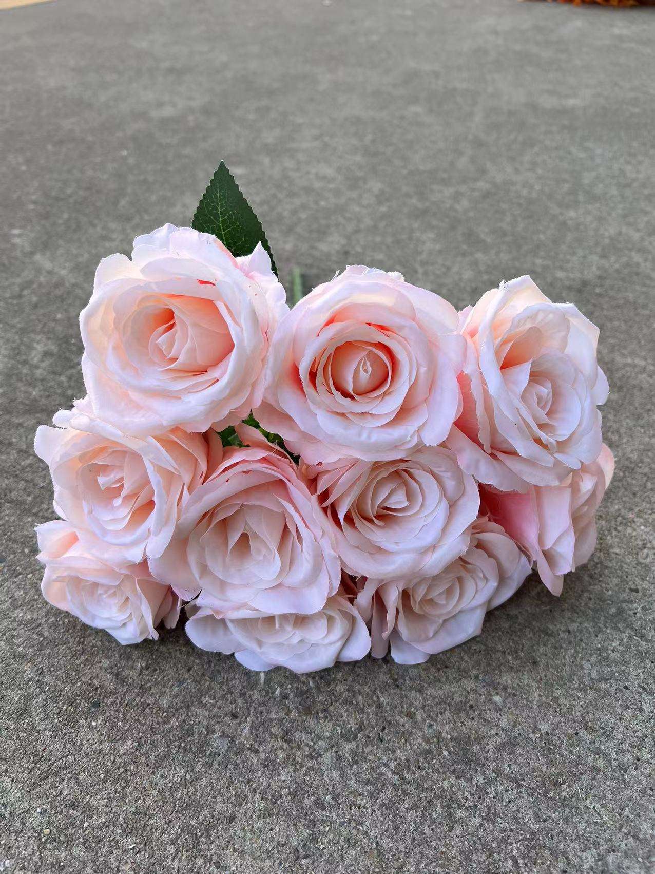 10 têtes de poudre de viande de rose à ressort