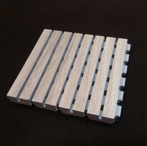 Pannello Acustico in Legno Melaminico di Lusso ad Alto NRC, Pannello Decorativo Fonoassorbente per Riduzione del <span class=keywords><strong>Rumore</strong></span> - Product Image 2