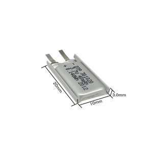Custodia personalizzabile <span class=keywords><strong>3</strong></span>.7V 40mah batterie agli ioni di litio per giocattoli modello 301020 batteria ai polimeri di Li - Product Image 5