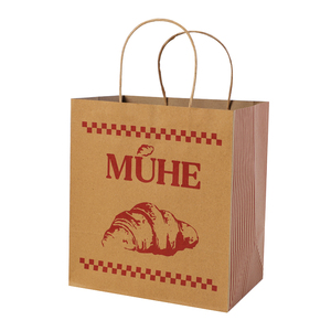 ถุงกระดาษคราฟท์สีน้ำตาลแบบย่อยสลายได้เป็นมิตรกับสิ่งแวดล้อม พิมพ์โลโก้ตามสั่งสำหรับขายส่ง เหมาะสำหรับใส่อาหาร <span class=keywords><strong>กาแฟ</strong></span> บริการเดลิเวอรี่ และซื้อกลับบ้าน - Product Image 3