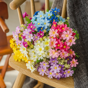 Fleurs artificielles papillon du lac de l'Ouest, 28 têtes, arrangement de fleurs en soie, bleu, violet, rose, décoratives, pour intérieur et extérieur - Product Image 2