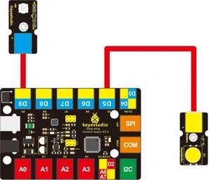 Module de <span class=keywords><strong>bouton</strong></span> tactile numérique Easy Plug de Keyestudio pour <span class=keywords><strong>Arduino</strong></span>, Raspberry Pi - Product Image 3