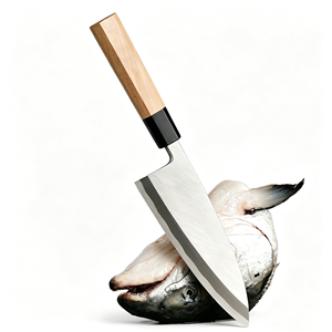 Coltello da Chef per Sashimi e Sushi in Acciaio Inossidabile Usuba <span class=keywords><strong>Deba</strong></span> con Manico in Legno d'Acero Orientabile Eco-Friendly - Product Image 1