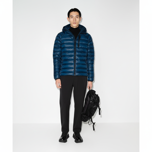 OEM Custom Men's Bomber Polyester Soft Shell Puffer Jacket Unisex Waterproof <b>Fabric</b> with All-Over Printing Logo Zipper Closure - Product Image 1