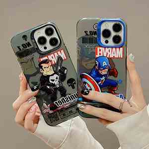 Étui de téléphone portable sans fil résistant aux chocs et imperméable en PC/acrylique avec design de dessin animé Spider-Man pour 17 16 15 14 13 Pro Max - Product Image 5
