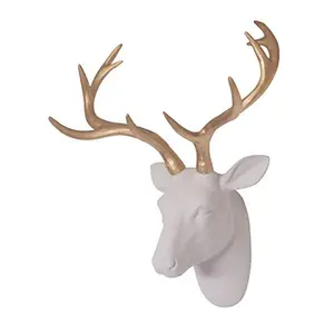 豪华白色定制金属鹿头墙装饰墙艺术室内和室外热卖和高品质热卖