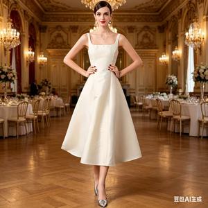 Fábrica de Diseñadores de Ropa de Moda, <span class=keywords><strong>Vestido</strong></span> <span class=keywords><strong>Midi</strong></span> Tipo A Personalizado OEM, Vestidos para Mujer - Product Image 6