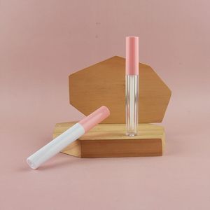 Minimalist Round <b>Lip</b> Gloss Tube 3ml Clear Plastic Empty Bottle For DIY Makeup Packaging - Product Image 4
