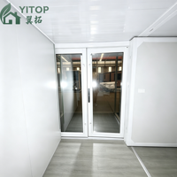 Maison pliante à deux ailes, logement conteneur extensible, bureaux, résidences, maisons préfabriquées, maison de jardin modulaire en conteneur