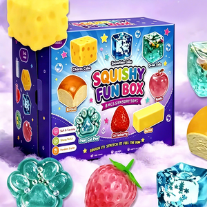 Juego de 8 Juguetes Antiestrés Linda Creative Egg Pinch Music con Material de PU para Niños y Uso en la Oficina - Product Image 1