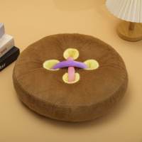 Coussin de siège en peluche en forme d'animal de dessin animé mignon, ours en peluche doux, coussin de chaise antidérapant, vente en gros et au détail, pour s'asseoir au sol