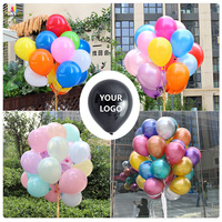 Ballons en latex de qualité supérieure de 5/10/12 pouces, couleurs assorties, macaron, métalliques, confettis, pour la décoration de fête d'anniversaire, de mariage