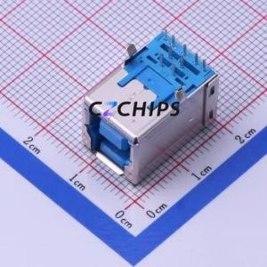 GSB3211311WEU USB Connector Bent Lead Through Hole Connector Type-B USB 3.0 Female Right Angle Insert - Product Image 2