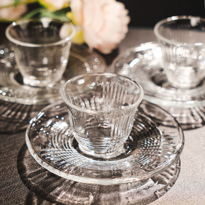 ถ้วยชาและจานรองแก้วใส12ชิ้นราคาไม่แพงสำหรับตัวแทนจำหน่ายและผู้ค้าปลีก - Product Image 5