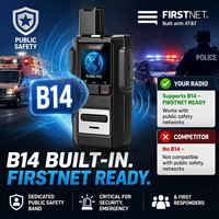 Perangkat Komunikasi Darurat Bisnis Keamanan Gereja Global Firstnet Band 14, Radio PTT Walkie Talkie 4G POC