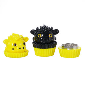 Factory Wholesale New Design Zinc Alloy Dry <b>Herb</b> <b>Grinder</b> Custom Logo 3-Layer Manual - Product Image 4