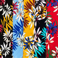 Hot Selling Rayon große Blume Viskose Satin Stoff gedruckt
