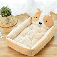 Nouveau lit d'hiver pour chiens de petite et moyenne taille, anti-adhérent aux poils, chaud, lavable en machine, coussin de couchage pour chat, nid pour animaux de compagnie