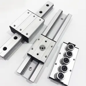 Roller linear guide bearing circular block linear rail guideway system